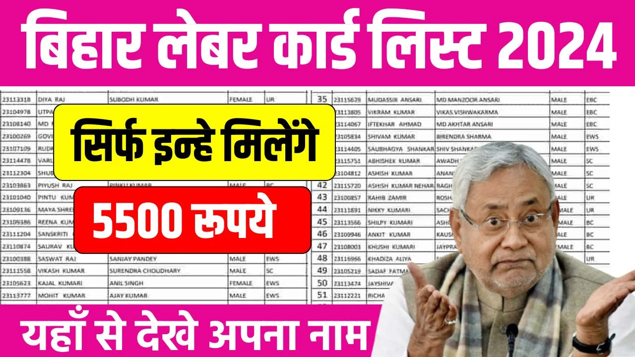 Bihar Labour Card List